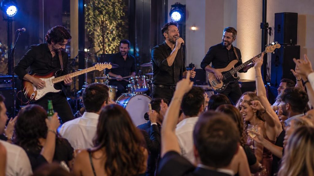 Banda da MPE durante apresentação em evento